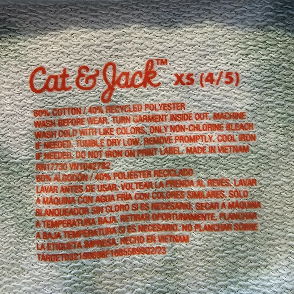 Cat & Jack - Girls' Long Sleeve French Terry Tie-Dye Dress - Dusty Green - Picture 4 of 7